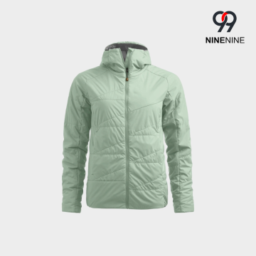 Insulated Quilted Hooded Lightweight Jacket
