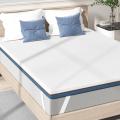 Topper de matelas en mousse à mémoire de 2 pouces infusée de gel de 2 pouces