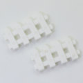 32*17mm Gesimuleerde Witte Hek Vormige Hars Cabochon Voor Kinderen Poppenhuis Ornamenten Charms DIY Speelgoed Decor Spacer