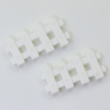 32*17mm προσομοιωμένο λευκό φράχτη σε σχήμα ρητίνης Cabochon για παιδικά κουκλόσπιτα στολίδια γοητείες DIY Toy Decor Spacer