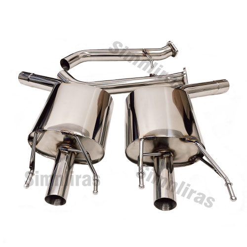 201 rostfreies Achsen-Rücken-Auspuff 60-mm-Rohr für Lexus GS350 L10 2013-18