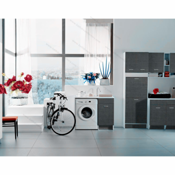 White Grey Cheap Laundry Tub Cabinet & MDF Cheap Sink Cabinets