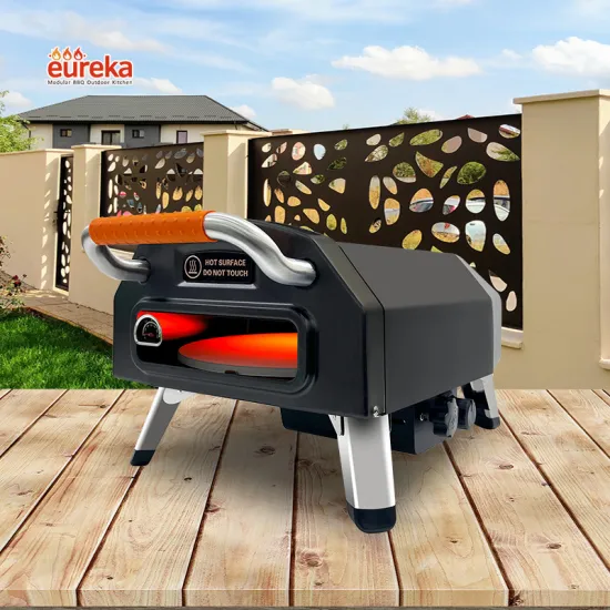 Tabletop Neapolitan Pizza Station Indoor Rotating Gas Oven for Restaurants