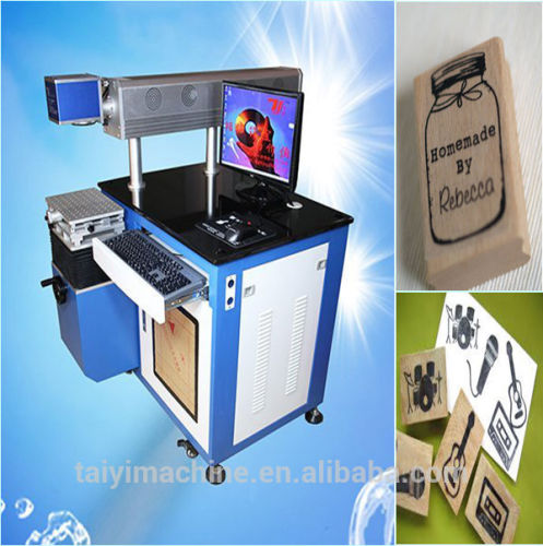 Best sale 2014 !! low consumption high quality laser marking machine for rubber stamp trustworthy -brand Taiyi with CE