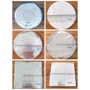 Diferente Tamaño Círculo y Forma Cuadrada Shisha Foil