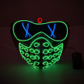 Máscara LED de Halloween con remache aterrador EL Wire
