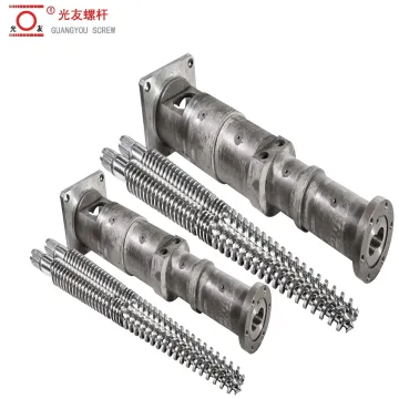 ISO Certified Bimetallic Conical Twin Screw at Barrel Para sa Extruder