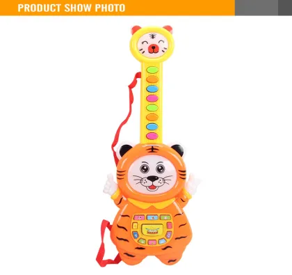 High Quality Plastic 19 Keys Tiger Shaped Toy Musical Instruments Guitar