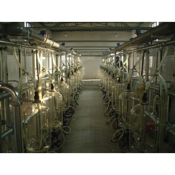 Milking parlor for cows and goats