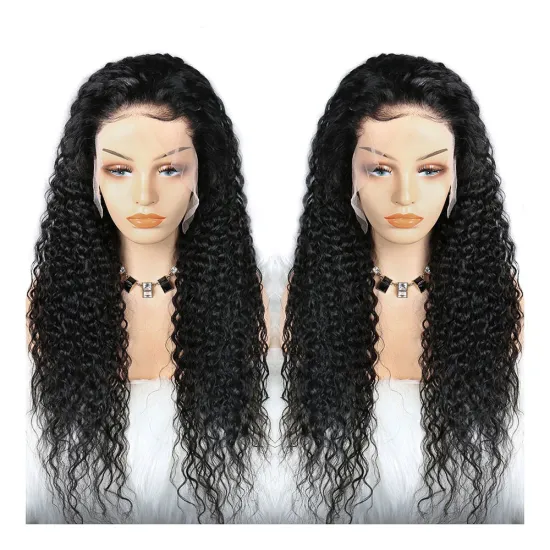 Raw Cuticle Aligned Burmese Deep Curly Human Hair Extensions Lace Front Wig for Black Women