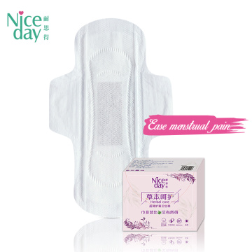 Niceday patent herbal organic healthy feminine hygiene pads