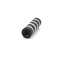 Magnete con rivestimento epossidico nero Dia8x4mm con foro svasato