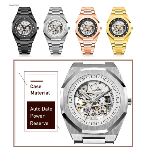 2019 New Japan Automatic Movement Men Skeleton Watch