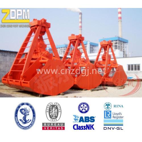 Four cable clamshell grapple Bucket