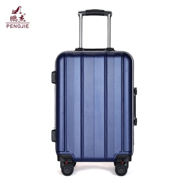 3 stks abs + pc aluminium trolley bagage set