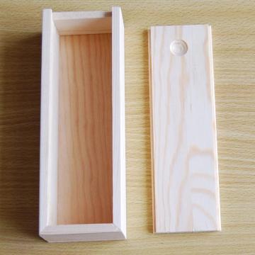 Hot Sale Natural Solid Wood Sliding Wooden Box