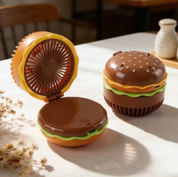 Creative Hamburger Rechargeable Fan