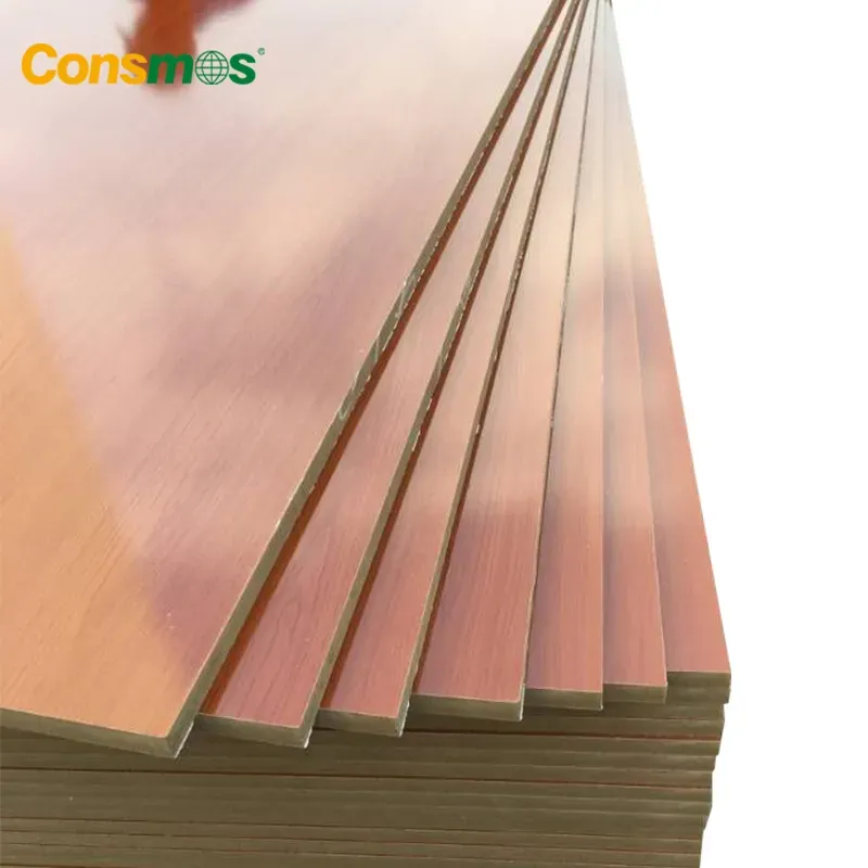 High Glossy UV Melamine Laminated MDF Sheet for Kitchen Cabinet Decoration