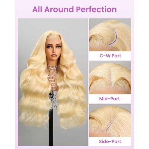 Lace Front Wig Human Hair 13x4 Blonde Lace Front Wigs Human Hair(30inch, 13X4 body wave wig)