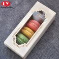 인쇄되는 주문을 받아서 만들어진 로고를 가진 각종 Macaron 케이크 상자