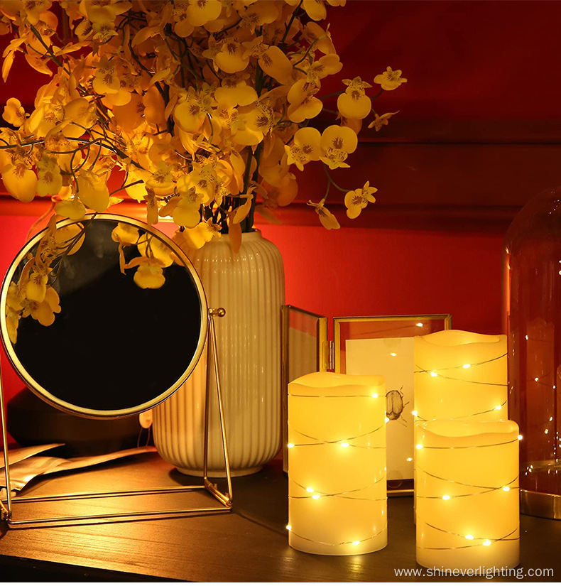 Home Decoration Set Flameless LED Candles