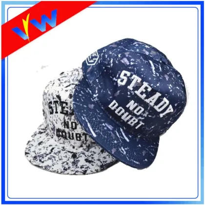 5 Panels All Covered Snapback Cap