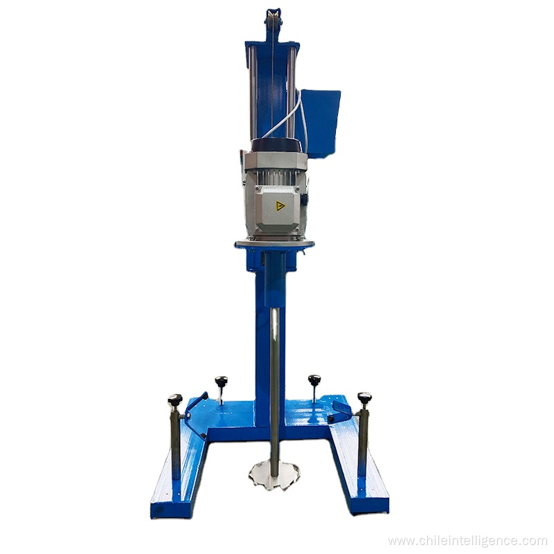 Automatic lifting high speed dispersing mixer