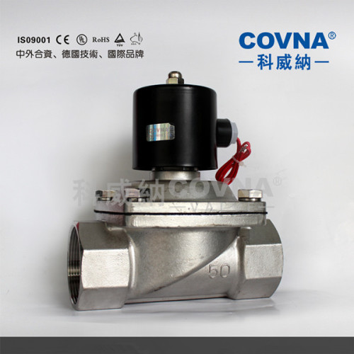 Stainless steel threaded end 24v solenoid valve