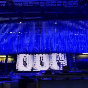 5050RGB 3D LED Meteor Tube for Event Ceiling Decoration - Full Color Change Dynamic LED