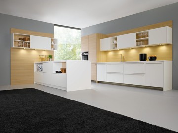 Quartz Countertop Acrylic Kitchen Cabinet