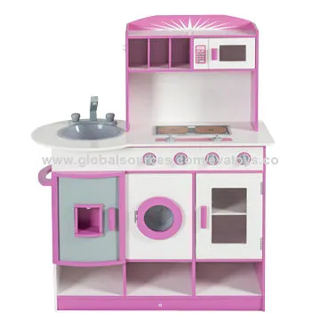 Lovely and Cute Wooden Kitchen Set W10C075B