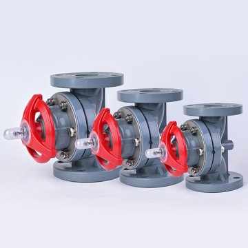 ANSI/DIN/JIS Standards Industrial CPVC flanged diaphragm valve (2" to 10``)