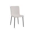 Moderne eetkamer meubels stoelen stoffen boucle