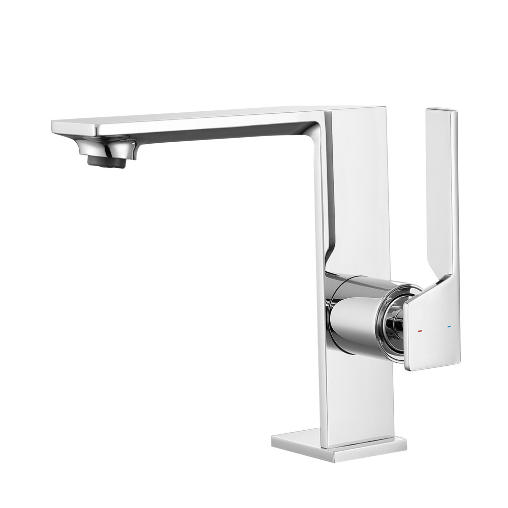 Chrome Cuivre Économie d'eau Simple Basin Robinet