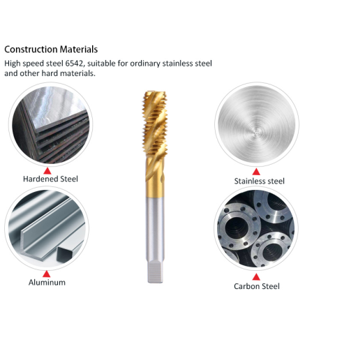 Metric Sprial Flute Machine Taps drill bits set