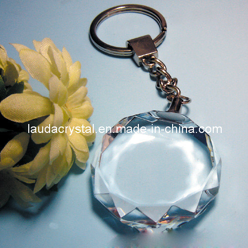 K9 Blank White Crystal Keychain