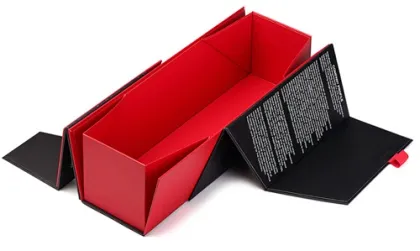 Luxury Customized One Bottle Wine Foldable Paper Box