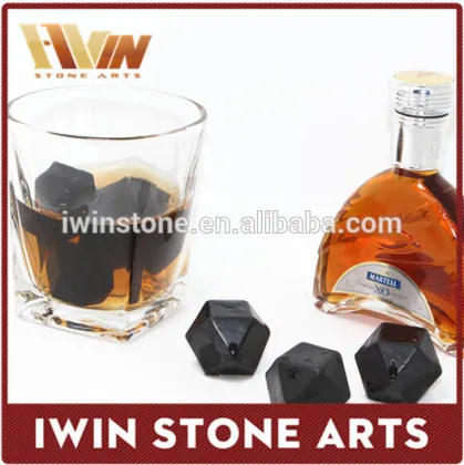 Iwin Diamond Shape Whiskey stones Black Ice Stone