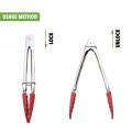 Stainless steel food Tongs for BBQ salad cooking