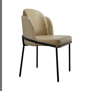 Mobiliário de cadeira de madeira moderna simples Móveis para casa de aço inoxidável Cadeiras de sala de jantar para restaurante Z Shape Dining Chair