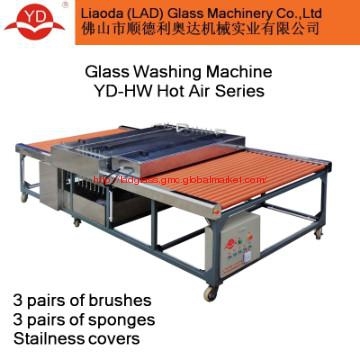 Glass horizontal washing and drying machine