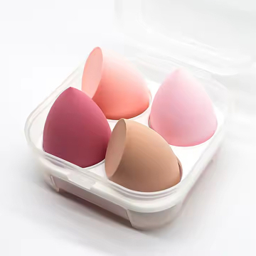 Customized Packaging 4pcs Beauty Blenders Sponge Gourd Drop Shape Makeup Tools Set