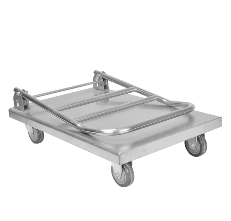 Kitchen trolley with four wheels