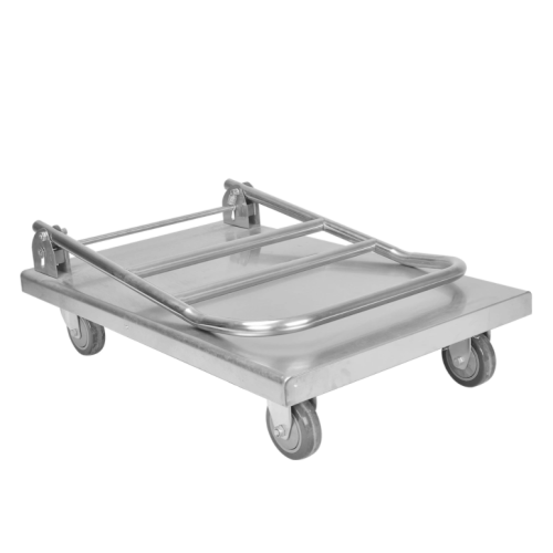Kitchen trolley with four wheels