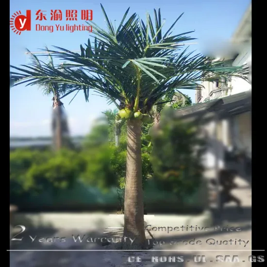 Artificial LED Light Christmas Garden Decorative Cone Foxtail Palm Trees in Dubai