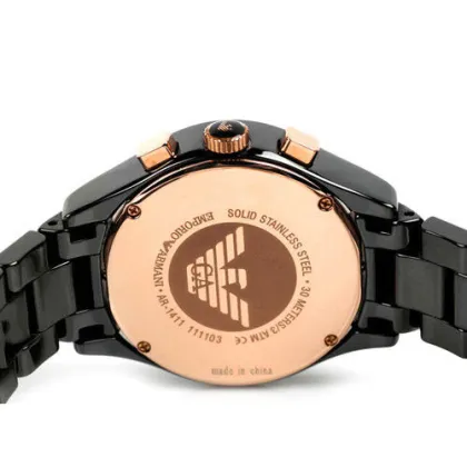 Quartz Analog Armani Branded Wrist Watch Ceramic For Female