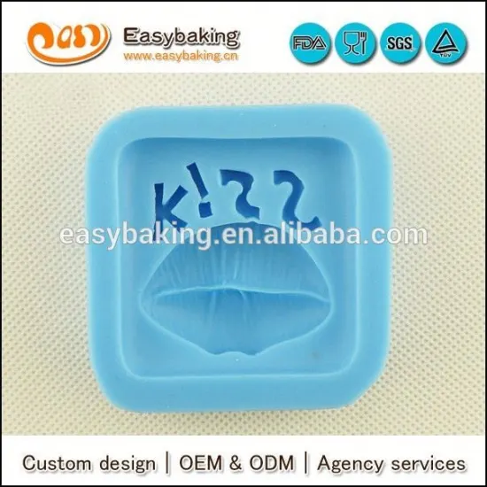 Kiss Silicone Fondant Mold Custom silicone soap mold