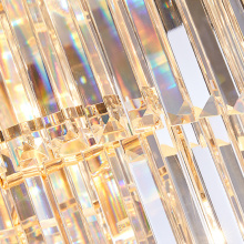 Lampe de lustre de projet de cristal de hall personnalisé
