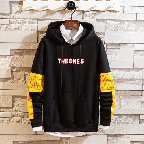 Fashion polyester cotton hooded sweatshirt for men