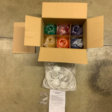 50ft 6pcs LED E27 SOCKETS Lampu String Luaran